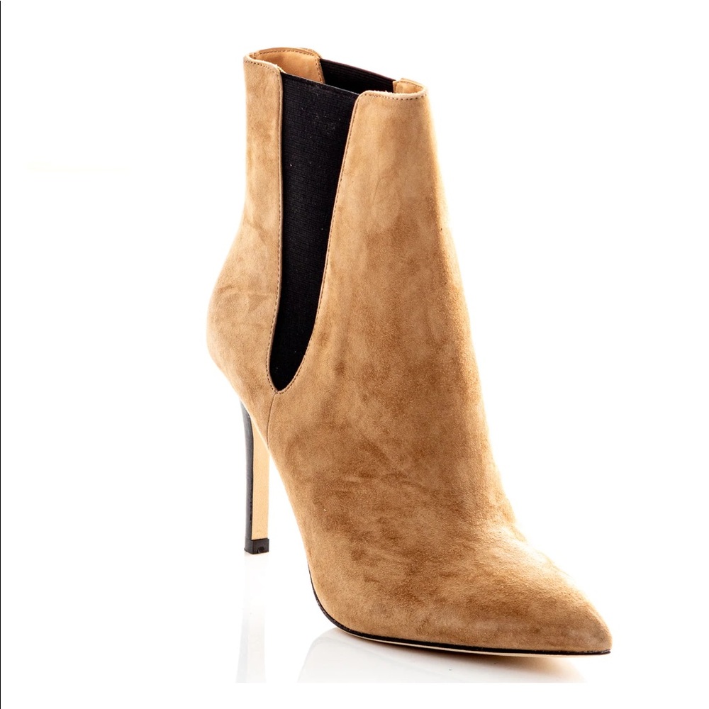Joie Camel Suede Abbie Booties. Size 40. New. Unworn.